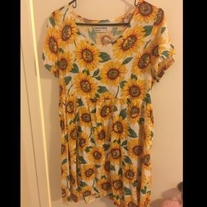 American Apparel Babydoll Sunflower Dress